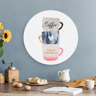 Wandcirkel Fredriksson - a Cup of Happiness 