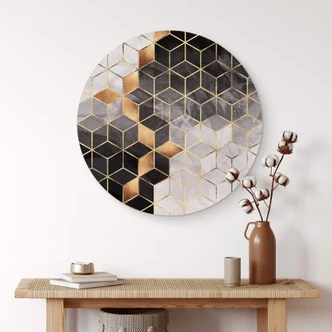 Wandcirkel Fredriksson - Smoky Cubes 