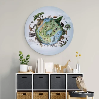 Wandcirkel Kikki Belle - Animals around the World 