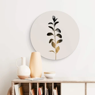 Wandcirkel Kubistika - Monochromatisch 