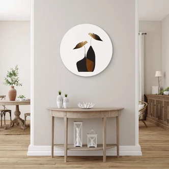 Wandcirkel Kubistika - Scandinavian Bouquet 