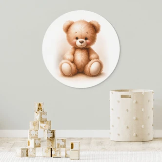 Dibond Wanddecoratie Kleine teddybeer - Magnusson 