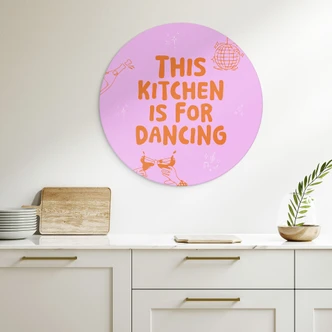 Wandbild This kitchen is for dancing - Ohkimiko - Alu-Dibond Rund 