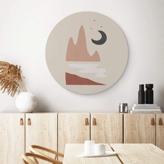 Wandcirkel Orara Studio - Landscape by Night 