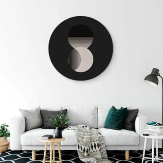 Wandcirkel Orara Studio - Moon and Sun 