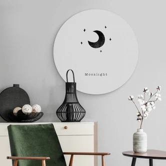 Alu-Dibond Orara Studio - Moonlight - Rund Alu-Dibond Orara Studio - Moonlight - Rund
