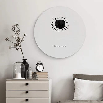 Alu-Dibond Orara Studio - Sunshine - Rund Alu-Dibond Orara Studio - Sunshine - Rund