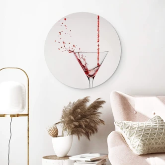 Alu-Dibond Pabst - Cocktail - Rund Alu-Dibond Pabst - Cocktail - Rund