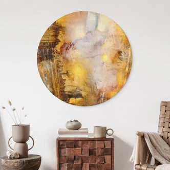 Stampe per pareti Ambra luce e ombra - Schmucker - Alu-Dibond Round Stampe per pareti Ambra luce e ombra - Schmucker - Alu-Dibond Round