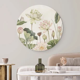 Wandcirkel Sir Edward - Waterlelies Wandcirkel Sir Edward - Waterlelies