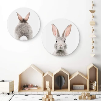 Wandcirkel Sisi & Seb - Konijntje Wandcirkel Sisi & Seb - Konijntje