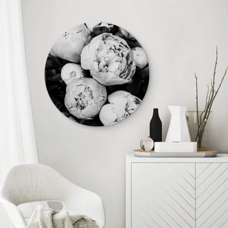 Wandcirkel Sisi & Seb - Pioenrozen Wandcirkel Sisi & Seb - Pioenrozen