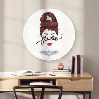 Rundes Wandbild Tohmé - Flawless Audrey - Alu-Dibond Rundes Wandbild Tohmé - Flawless Audrey - Alu-Dibond