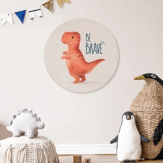 Wandcirkel Dino Be Brave - T-Rex - Tunaboylu 
