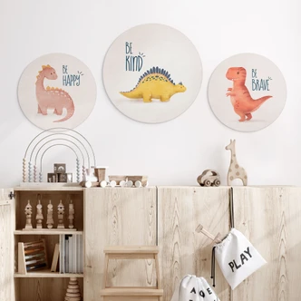 Wandcirkel Dino Be Kind - Stegosaurus - Tunaboylu 