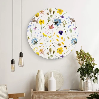 Wandcirkel UN Designs - Dried Flowers 