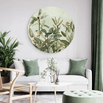 Wandcirkel Tropische plantkunde - UN Designs 