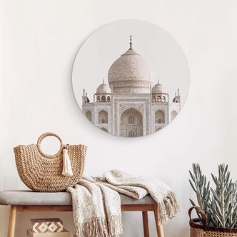 Tableau sur alu-Dibond rond Annie - Taj Mahal 