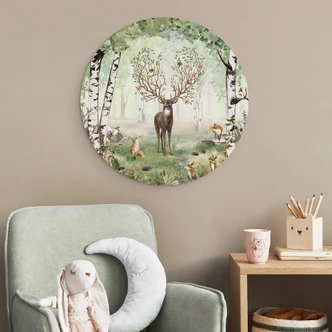 Wandcirkel Kikki Belle - Hert in de Zomer 