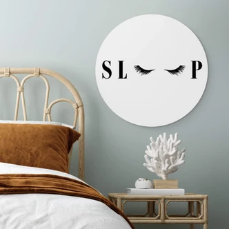 Alu-Dibond Sleep - Rund Alu-Dibond Sleep - Rund