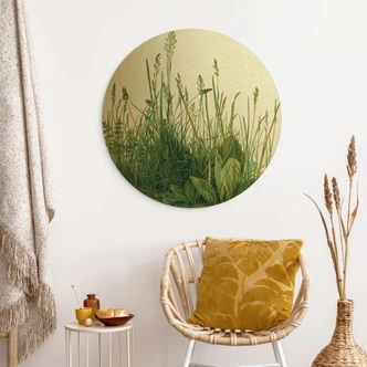 Dibond Schilderij met goud effect Dürer - het Grote Gazon 