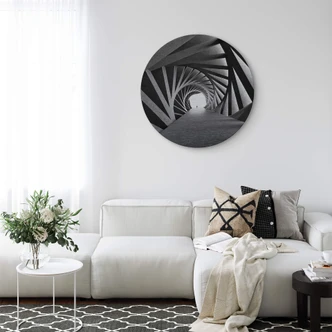 Dibond Schilderij met zilver effect Bunjamin - Rotation 