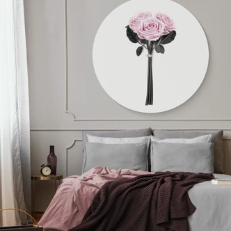 Wandcirkel Kubistika - Beautiful Roses 