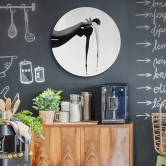 Alu-Dibond Das Milchglas - Rund 