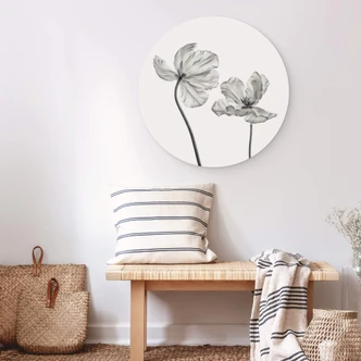 Wandcirkel Alu-Dibond Grønkjær - Tulpen 