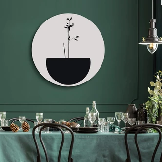 Alu-Dibond Kubistika - Abstracticum - Rund 