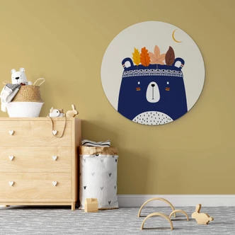 Wandcirkel Kubistika - Little Indian 