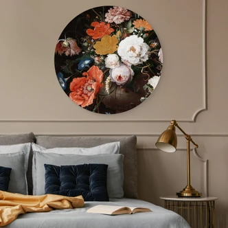 Wandcirkel Mignon - Stilleven met Bloemen 