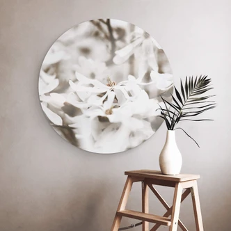 Glasbild Annie - Jasmin - Rund 