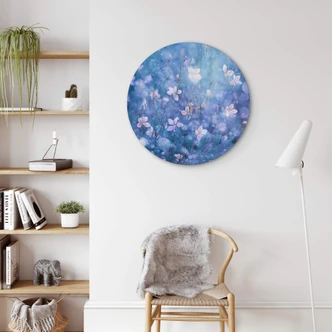 Glasbild Devos - Blütenzauber - Rund Glasbild Devos - Blütenzauber - Rund