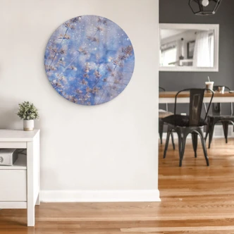 Glasbild Devos - Früher Winter - Rund 