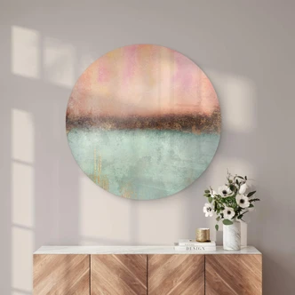 Glasbild Fredriksson - Farben des Sommers - Rund 