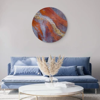 Glasbild McConaghy - Geheimnisvolle Landschaft - Rund Glasbild McConaghy - Geheimnisvolle Landschaft - Rund