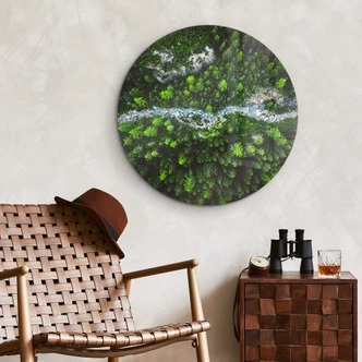 Glasbild Murko - Mutter Natur - Rund Glasbild Murko - Mutter Natur - Rund