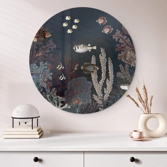 Glasbild Sir Edward - Tief im Ozean - Rund 