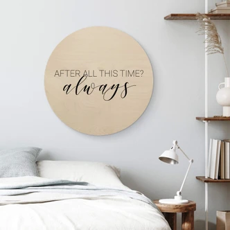 Wandcirkel Hout After all this Time 