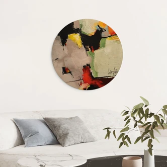 Holzbild Formen und Struktur - Fedrau - Rund 