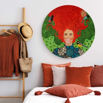 Wandcirkel Hout Hülya - Chaos 