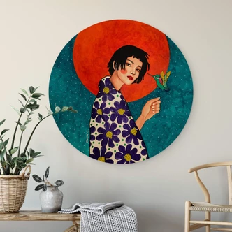 Wandcirkel Hout Hülya - Leaving it Behind 