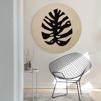 Obraz drewniany Kubistika - Esperanzo - Okrągły 