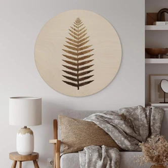 Væg cirkel træ Kubistika - Golden Fern Væg cirkel træ Kubistika - Golden Fern