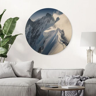 Trätavla toppen av Mont Blanc - Nienartowicz - Rund 