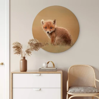 Wandcirkel Hout van Duij - Baby Fox Wandcirkel Hout van Duij - Baby Fox