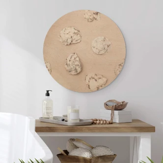 Trätavla 1X Studio - På stranden - Rund 