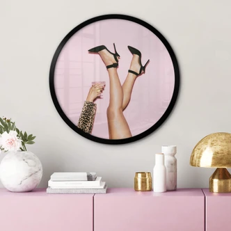 Ronde Poster 1X Studio - Proost op Hoge Hakken Ronde Poster 1X Studio - Proost op Hoge Hakken