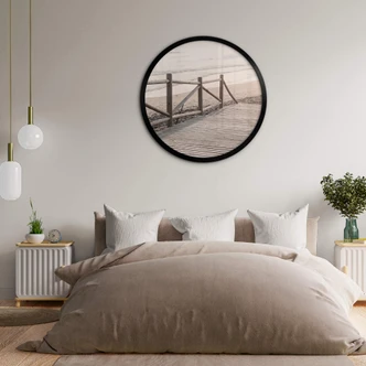Poster 1X Studio - Weg zum Strand - Rund 